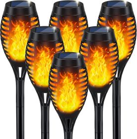 Solar Lights Outdoor, Solar Torch Light with Flickering Flame for Halloween Decor, Solar Garden Lights, Waterproof Outdoor Lighting
