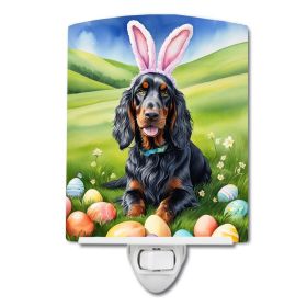 NEW Gordon Setter Easter Egg Hunt Ceramic Night Light Compact, UL-Certified, Ideal for Bedroom, Bathroom, Nursery, Hallway, Kitchen, 6x4x3, Multi