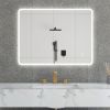32 x 24 in. Large Rectangular Frameless Wall-Mount Anti-Fog LED Light Bathroom Vanity Mirror
