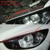 60cm LED DRL Headlight Hood Strip Lights Yellow Sequential Turn Signal Lamp