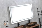 48 x 36 Inch LED Mirror Bathroom Vanity Mirrors with Lights, Wall Mounted Anti-Fog Memory Large Dimmable Front Light Makeup Mirror
